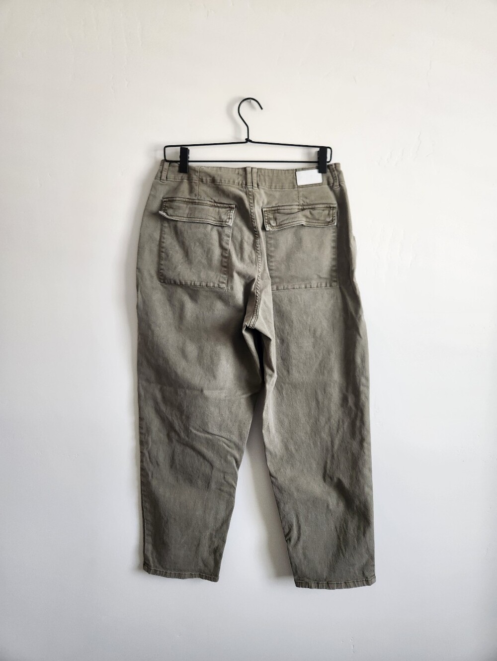 Pistola Pamela High Rise Utility Pant In Dark Olive Size 30 - Picture 3 of 10
